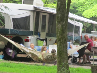 An excellent idea!  Camping locations hammock to relax in.