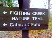 This Cataract Falls Sign Takes You To The Falls!!