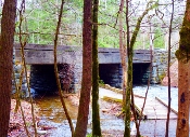 The Cataract Underpass is short and narrow.