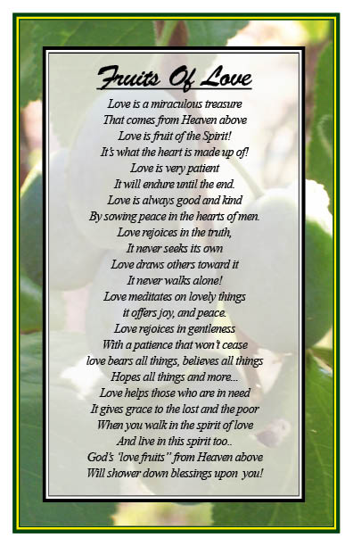 christian-poems-8 is gives you fruits of love.