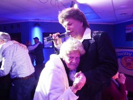 During the Conway Twitty Tribute Travis James Dances with my mom and gets up close and personal with his audience.