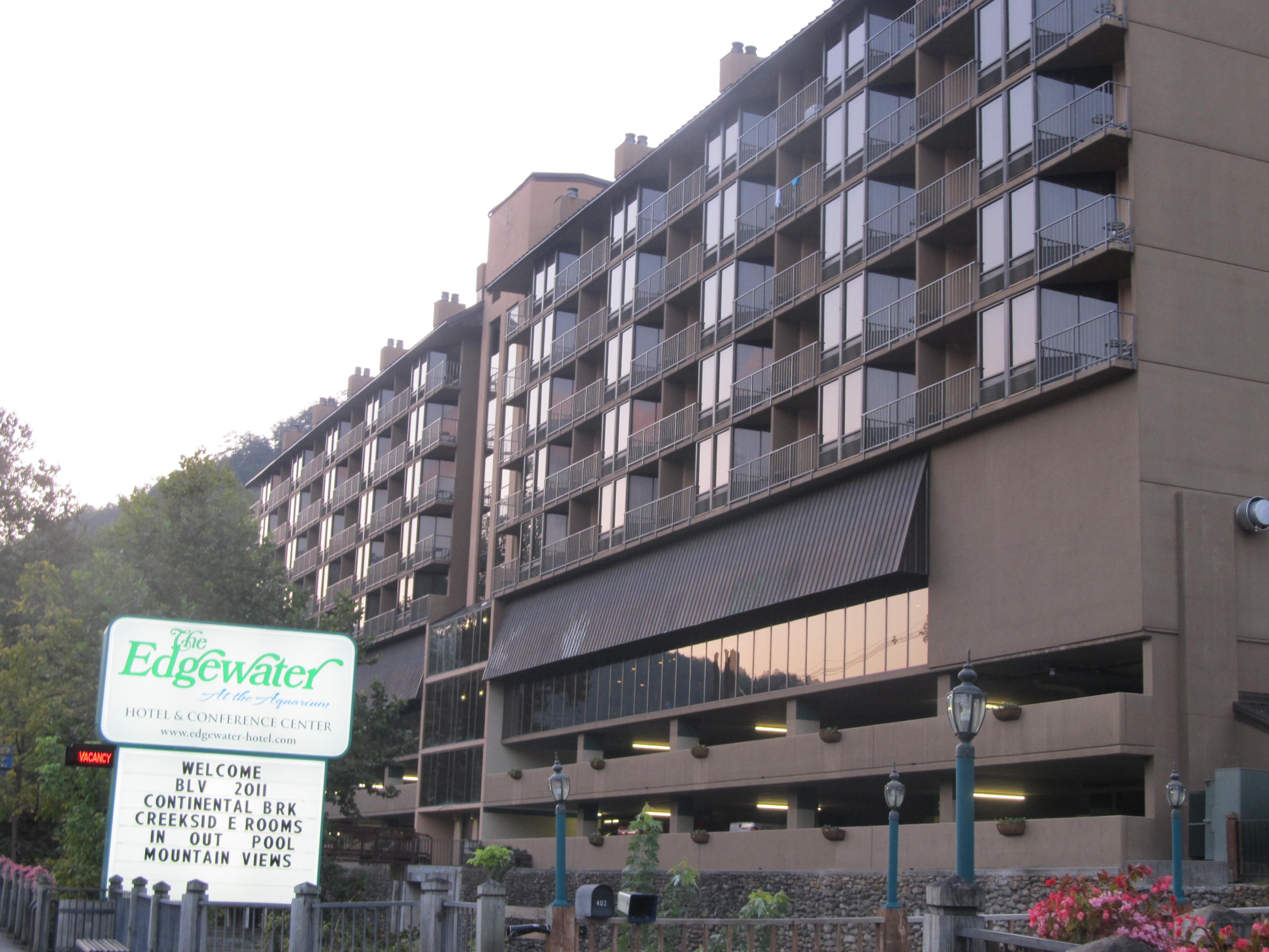 Great Gatlinburg Lodging begins with relaxation by the river inside the Edgewater Hotel!