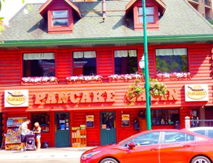 Flap Jack Pancake Cabin is a great place to have breakfast in Gatlinburg.