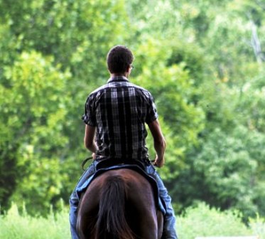 Horseback riding at Cades Cove will have you moving through the beautiful Smoky Mountains!