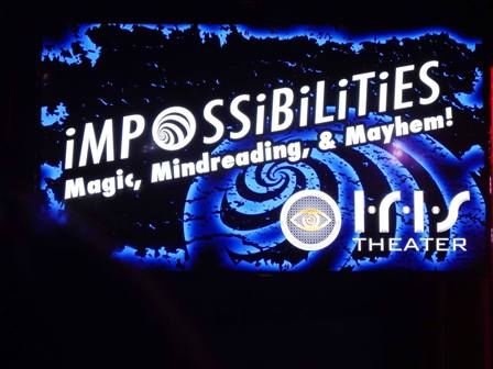 Once inside the "Acadia" arcade, go left until you see the Impossibilities Magic Show sign.
