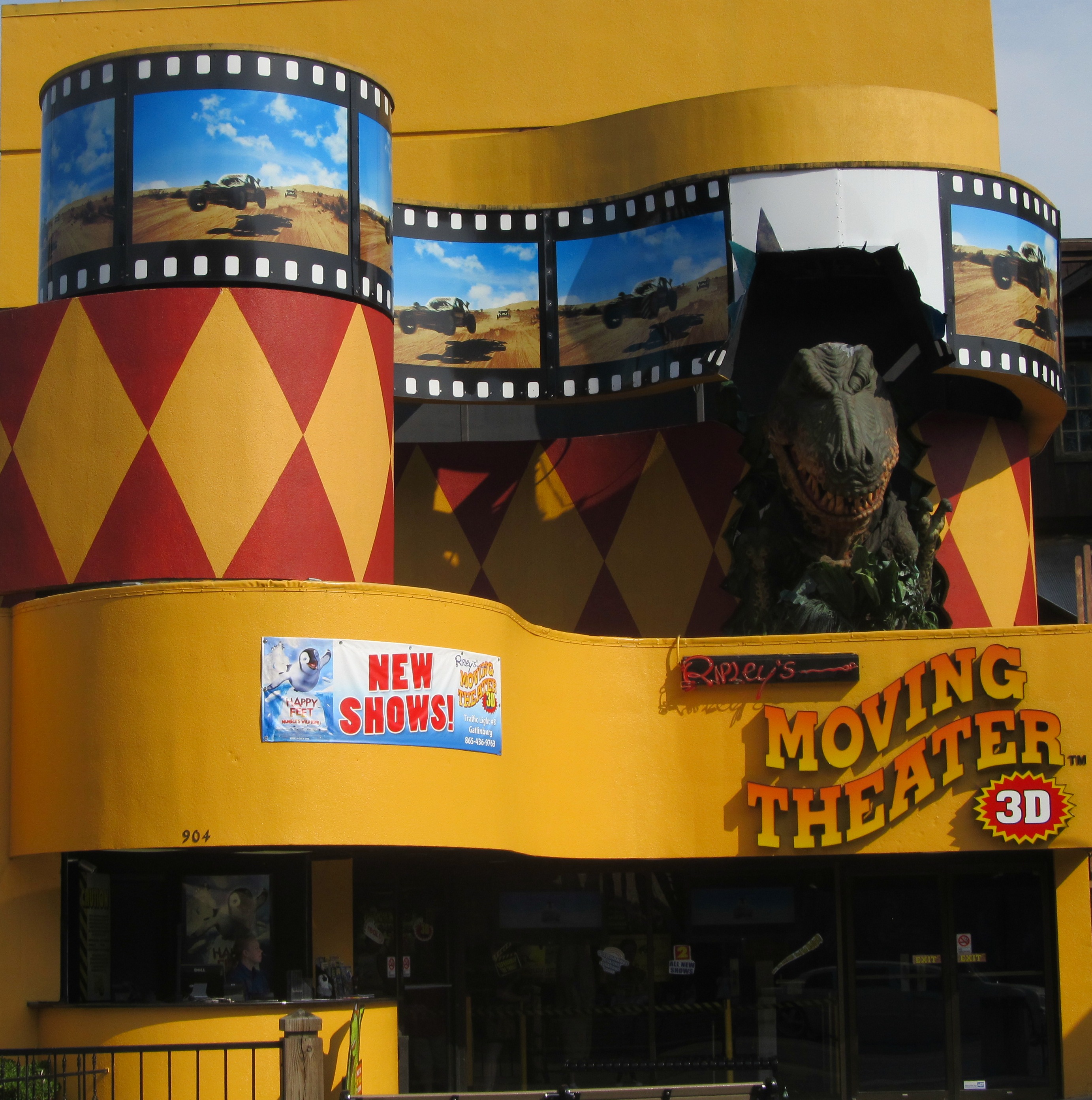 Experience lots of "thrills and spills" inside Ripley's Moving Theater!