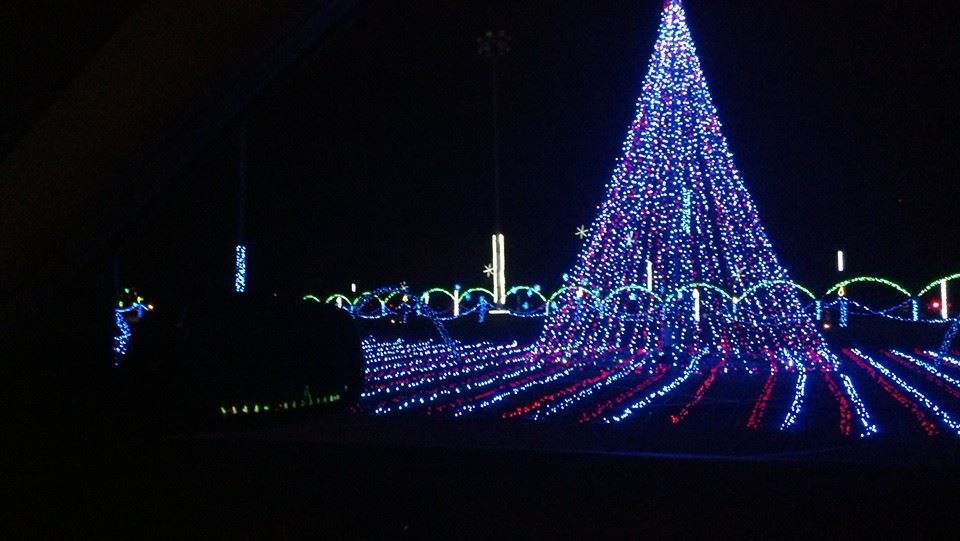 This Shadrack Christmas Wonderland Tree stands is the center of an amazing light show!