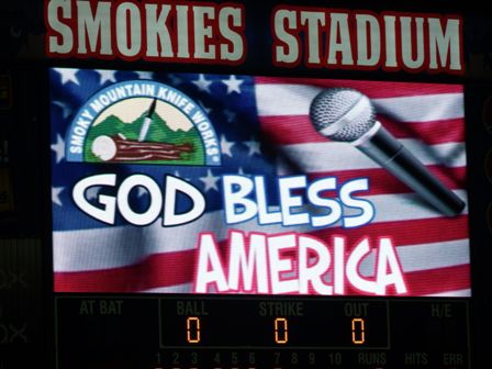 This Tennessee Smokies Baseball Flag billboard is proud to be the "All American Game!"