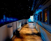 A look from on deck of a Titanic Starry Night.