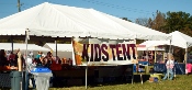 Lots of fun for the kiddies happen under this Wears Valley Fall Festival kids tent!