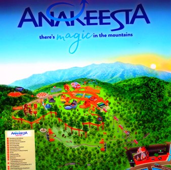 Follow this Anakeesta sign to an exciting adventure high above Gatlinburg!
