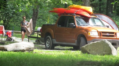 Elkmont has a campground you'll love.  Is quiet, secluded, and located in the mountains.