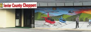 Sevierville Attractions Helicopters offer scenic views of the Smoky Mountains for every member of the family!
