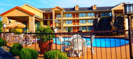 Great places to stay in the Smokies include Sevierville Hotels Quality Inns & Suites River Suites.